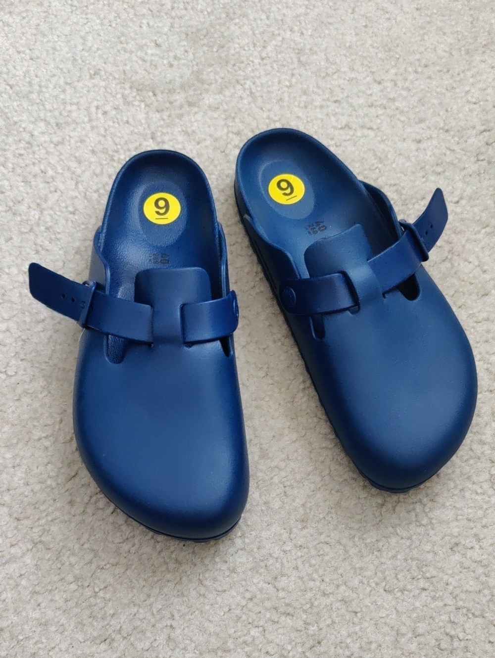 New!Birkenstock Slip-On Unisex Clog Boston EVA Navy Adjustable Strap Y2K Cottage